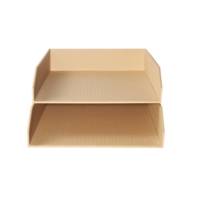 Lot de 2 corbeilles à courrier OfficeByMe - Beige