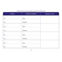 Carnet de Bord pour Véhicules de Service 64 Pages 150 x 215 mm Orange