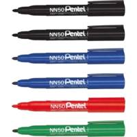 Pochette de 6 Marqueurs permanents NN50 - PENTEL