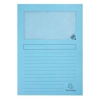 Paquet de 10 chemises à fenêtre SUPER 160g/m2 - 22x31cm Couleurs assorties