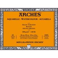 Bloc 20 feuilles  26x36 300g grain torchon blanc natuel