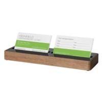 Présentoir pour cartes de visite, chêne, 60 cartes