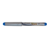 Stylo plume Jetable V-Pen SILVER Pte Moyenne Bleu