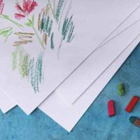 Pochette 10 Feuilles Papier à dessin "C" à grain A3 180 g Blanc