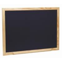 Grand Tableau à Craie Noir en Bois - 88 x 66cm