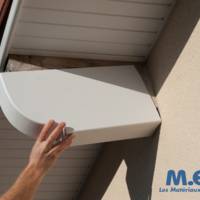 Protège-panne BOURGOGNE PVC - 600 x 250 x 90 mm - blanc - Gedimat - MEP