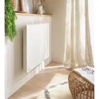 Radiateur à inertie pierre de lave CALDERA blanc - Gedimat