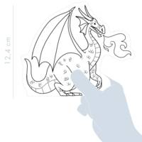 Coloriage 3D, Château de chevaliers - Jaune