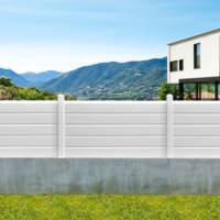 Kit clôture Persienne PVC - 70 x 150 cm - Gedimat