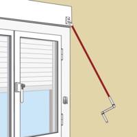 Tringle pour manivelle blanc D12 - 1200mm - Gedimat - AFBAT