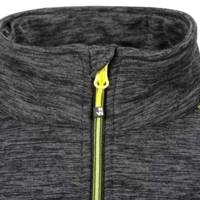 Gilet de travail zippé LENNY gris chiné/jaune fluo - Gedimat - NORTH WAYS