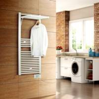 Sèche-serviettes STENDINO digital sans soufflerie blanc - 500W - Gedimat - DELTACALOR