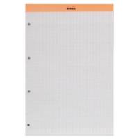 Bloc ORANGE N°20 21x31,8cm 80F agrafées 80g séyès perf. 4t