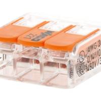Mini borne automatique 2 entrées à cliquet S221 - Gedimat - WAGO