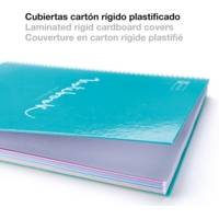 Cahier A4 Carnet Emotions 120 F 90g 5 x 5mm Spirale Couv Rigide 4 Trous Bleu Ciel