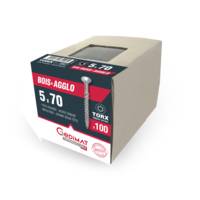 Vis technique TORX zingué blanc - 6x100mm - boîte de 100 pièces - Gedimat - GEDIMAT PERFORMANCE PRO