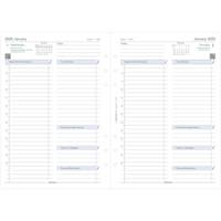 Recharge pour agenda A5 Jour par page - multilingue - 2025