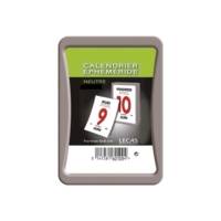 Bloc éphéméride 6x9 cm sur plaque 17 x 25 cm Coloris Aléatoire