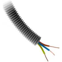 Gaine préfilée gris STA HO7UV 3G1.5 - Gedimat