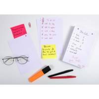 Étui de 100 fiches - bristol blanc quadrillé 5x5 perforé 125x200mm - Blanc