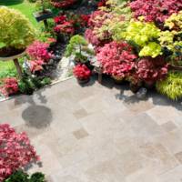 Dalle opus pierre naturelle TRAVERTIN Classic 4 formats - ép.1,2 cm - Gedimat