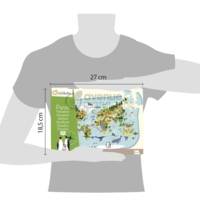 Puzzle éducatif, Planisphère - 76 Pièces