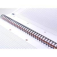 NOTEBOOK A4+ spiralé 160 pages petits carreaux gris