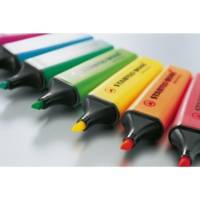 Pochette de 6 Surligneurs BOSS ORIGINAL Rechargeable Pointe Biseautée 2-5 mm - STABILO