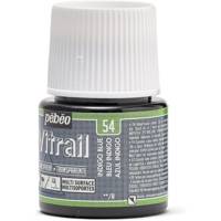 Flacon 45ml Peinture Vitrail Transparente BLEU INDIGO - PÉBÉO