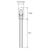 Ampoule T1 Mini Neon 0,84 W Câble Perdu 14 V (DC) 60 mA