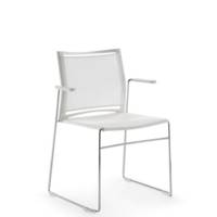 Chaise BEW assise plastique dossier filet