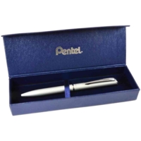 Stylo roller à encre gel EnerGel Hi-Class, argent - Pentel
