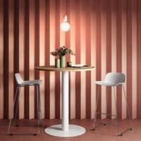 Table haute RESTO ronde - Usage polyvalent en collectivité