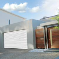 Porte de garage enroulable VINCENNES blanc RAL 9010 - Gedimat - C2R