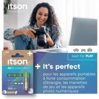 Boîte de 4 piles rechargeables AA Pro NiMH prêtes à l'emploi, 2500 mAh