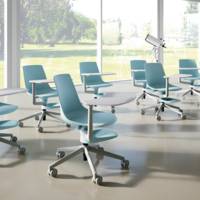 Siège JOB avec tablette base 5 branches – ArtProg