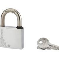 Cadenas THIRARD Mach 1 chromé 50mm anse inox 2 clés - Gedimat