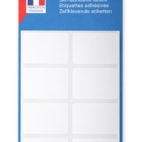 Sachet de 56 étiquettes multifonctions permanentes 24x35 mm Blanc - Apli-Agipa