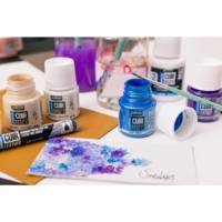 Flacon 45ml Peinture Acrylique Setacolor Cuir PAILLETTE IRIDESCENT