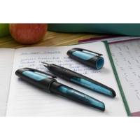 Stylo plume EASYbuddy pointe moyenne droitiers noir/bleu