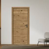 Bloc-porte pleine PYRENEES chêne brut hui.72 mm - 204 x 73 cm - Gedimat - VALGRAD