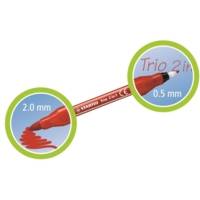 10 feutres de coloriage pointe fine et moyenne Trio 2 in 1