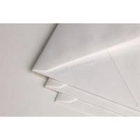 Paquet de 25 enveloppes doublées Vergé 110x220mm gommées Blanc
