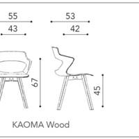 Chaise KAOMA 4 pieds bois coque - Chaise  - Mobilier scolaire