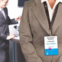 Lot de 10 pochettes badges A6 transparentes + 12 inserts imprimables A4