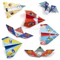 Boîte Créative ORIGAMI - 40 feuilles 15x15cm à Motifs Avions - AVENUE MANDARINE