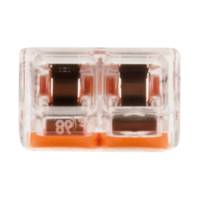 Mini borne automatique 2 entrées à cliquet S221 - Gedimat - WAGO