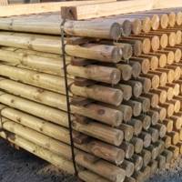 Piquet épointé et chanfreiné pin du Nord vert - Ø8 cm L.2 m - Gedimat