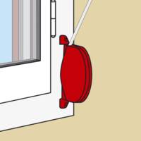 Enrouleur sous carter pivotant blanc pour sangle 14/15mm - Gedimat