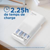 Eneloop Chargeur Smart Plus USB Travel Charger BQ-CC87 Sans Piles